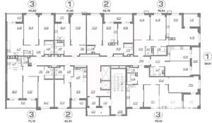 3-к квартира, вторичка, 77м2, 11/17 этаж