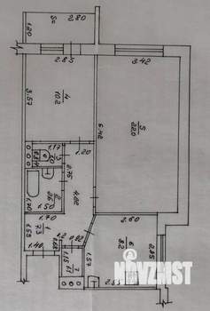 2-к квартира, вторичка, 53м2, 3/10 этаж