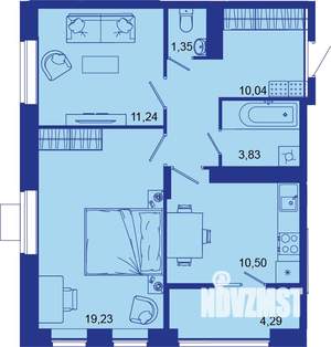 2-к квартира, вторичка, 60м2, 5/16 этаж