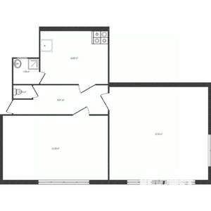 2-к квартира, вторичка, 67м2, 2/4 этаж