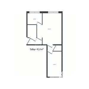 2-к квартира, вторичка, 41м2, 3/5 этаж