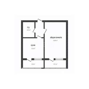 1-к квартира, вторичка, 38м2, 4/5 этаж