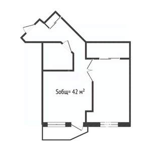 1-к квартира, вторичка, 45м2, 13/15 этаж