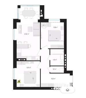 2-к квартира, вторичка, 60м2, 4/5 этаж