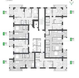 1-к квартира, вторичка, 41м2, 9/9 этаж