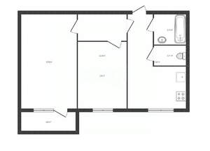 2-к квартира, вторичка, 53м2, 4/10 этаж