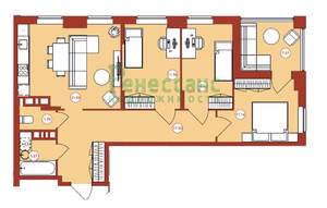 3-к квартира, вторичка, 81м2, 12/14 этаж