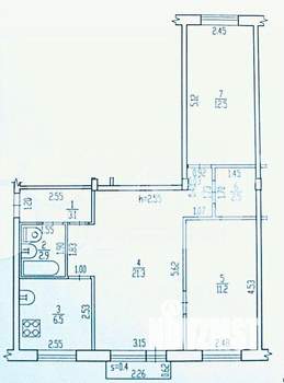 3-к квартира, вторичка, 60м2, 2/5 этаж