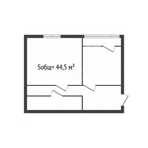 1-к квартира, вторичка, 45м2, 3/9 этаж