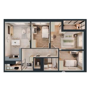 3-к квартира, вторичка, 73м2, 7/16 этаж