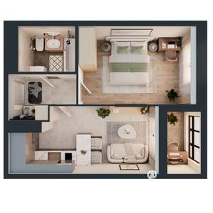1-к квартира, вторичка, 36м2, 13/16 этаж