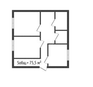 2-к квартира, вторичка, 76м2, 13/15 этаж