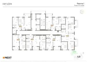 2-к квартира, вторичка, 53м2, 9/14 этаж