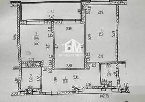 2-к квартира, вторичка, 55м2, 10/16 этаж