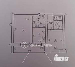 2-к квартира, вторичка, 49м2, 8/10 этаж